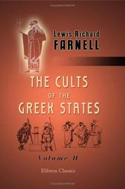 Cover of: The Cults of the Greek States by Lewis Richard Farnell