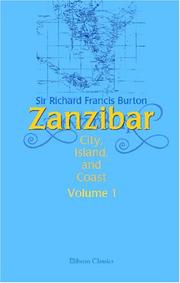 Cover of: Zanzibar: City, Island, and Coast. Volume 1