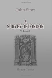 Cover of: A Survey of London by John Stow