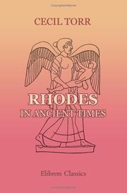 Cover of: Rhodes in Ancient Times