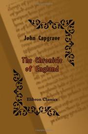 Cover of: The Chronicle of England | John Capgrave