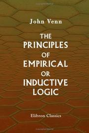 Cover of: The Principles of Empirical or Inductive Logic by John Venn