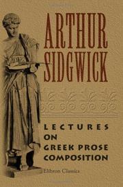 Cover of: Lectures on Greek Prose Composition