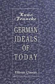 Cover of: German ideals of to-day