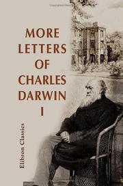 Cover of: More Letters of Charles Darwin by Charles Darwin