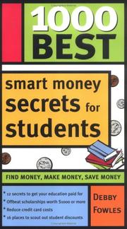 Cover of: 1000 best smart money secrets for students