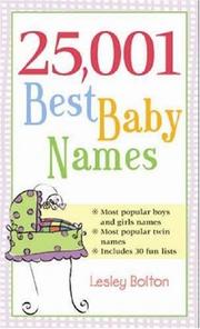 Cover of: 25,001 Best Baby Names