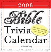 Cover of: 2008 Bible Trivia boxed calendar