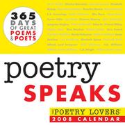 Cover of: 2008 Poetry Speaks boxed calendar by Sourcebooks, Inc.