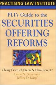 Cover of: PLI's Guide to Securities Offering Reforms