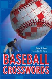 Cover of: Baseball Crosswords by David J. Kahn