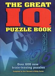 Cover of: The Great IQ Puzzle Book: Over 600 New Brain-Teasing Puzzles