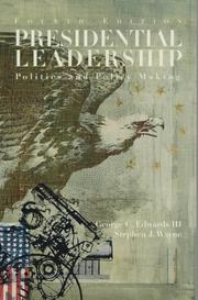 Cover of: Presidential leadership by George C. Edwards III