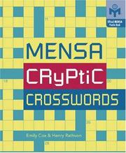 Cover of: Mensa Cryptic Crosswords (Mensa) by Emily Cox, Henry Rathvon