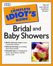 Complete Idiot's Guide to BRIDAL SHOWERS by Barr
