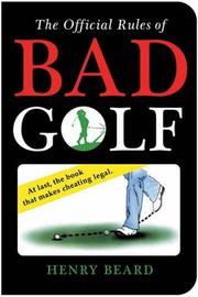 Cover of: The Official Rules of Bad Golf by Jean Little