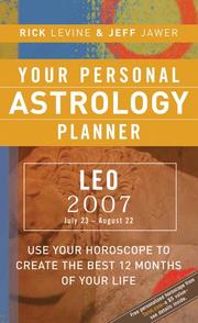 Cover of: Your Personal Astrology Planner 2007 | Rick Levine