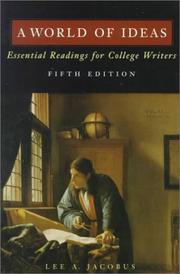 Cover of: A world of ideas: essential readings for college writers