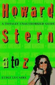 Cover of: Howard Stern, A to Z by Luigi Lucaire