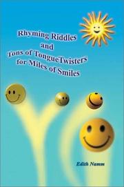 Cover of: Rhyming Riddles and Tons of Tongue Twisters for Miles of Smiles