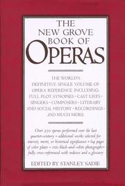 Cover of: The New grove book of operas by edited by Stanley Sadie.
