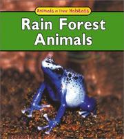Cover of: Rain Forest Animals (Animals in Their Habitats)