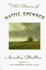 Cover of: The diary of Mattie Spenser