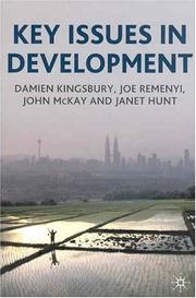 Cover of: Key Issues in Development by Damien Kingsbury, Joseph Remenyi, John P. McKay, Janet Hunt