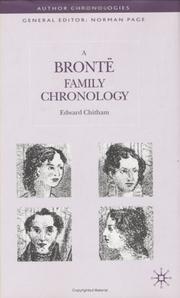 Cover of: A Brontë family chronology by Edward Chitham
