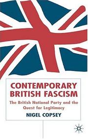 Cover of: Contemporary British Fascism by Nigel Copsey