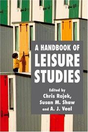 Cover of: A Handbook of Leisure Studies