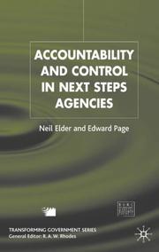 Cover of: Accountability and control in next steps agencies