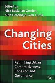 Cover of: Changing Cities by 