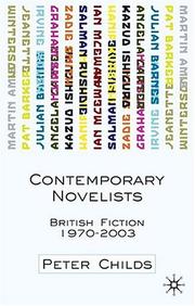 Contemporary novelists by Peter Childs