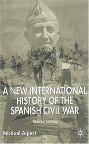 Cover of: A new international history of the Spanish Civil War by Michael Alpert