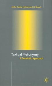 Cover of: Textual metonymy: a semiotic approach