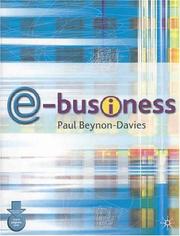 Cover of: e-Business by Paul Beynon-Davies