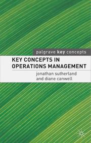 Cover of: Key Concepts in Operations Management (Palgrave Key Concepts)