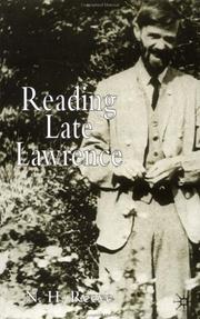 Cover of: Reading late Lawrence