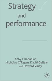 Cover of: Strategy and performance: achieving competitive advantage in the global market place