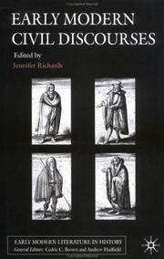 Cover of: Early modern civil discourses