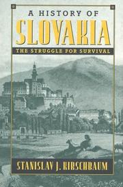 Cover of: A History of Slovakia by Stanislav Kirschbaum