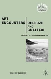 Cover of: Art encounters Deleuze and Guattari: thought beyond representation