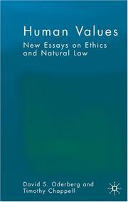 Cover of: Human Values: New Essays on Ethics and Natural Law