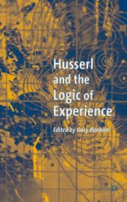 Cover of: Husserl and the Logic of Experience
