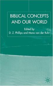 Cover of: Biblical concepts and our world