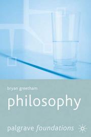 Cover of: Philosophy (Palgrave Foundations) by Bryan Greetham