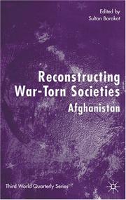 Cover of: Reconstructing War-Torn Societies: Afganistan (Third World Quarterly (Palgrave Macmillan (Firm)).)