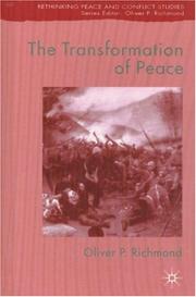 Cover of: transformation of peace | Oliver P. Richmond