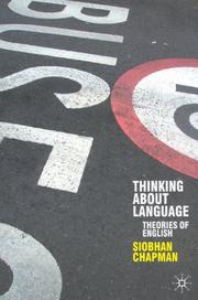 Cover of: Thinking about Language: Theories of English (Perspectives on the English Language)